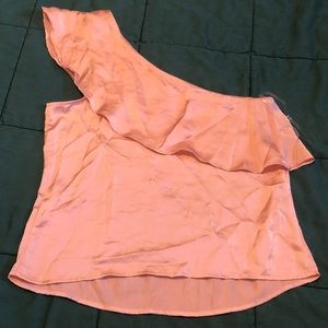 1 Shoulder Silk Top